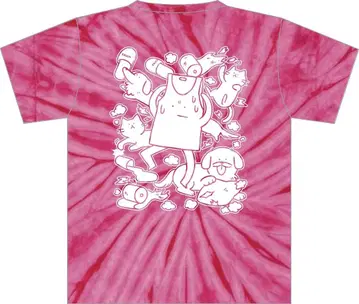 야바이 셔츠야상 핑크 타이 다이 티셔츠 XL 사이즈