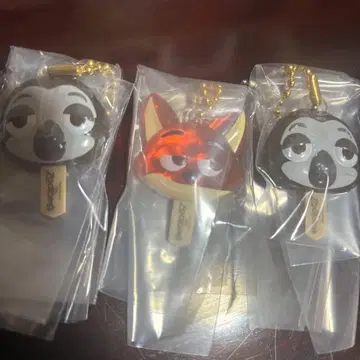 주토피아 키링 3개 세트