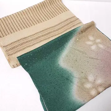 (0826) 오비 장식 천 2점 묶음 판매 기모노 일본 의류 잡화