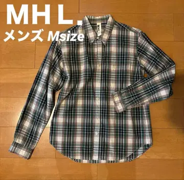 MHL. 체크 무늬 긴팔 셔츠 M