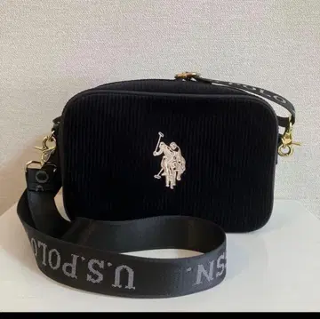 U.S. POLO ASSN. 코듀로이 숄더백