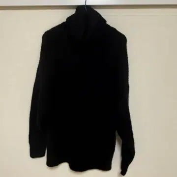 ZARA 롱 니트 오버 사이즈 터틀넥 스웨터 블랙 겨울 의류