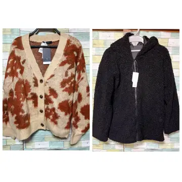 니트 가디건 & 보아 ZIP 자켓