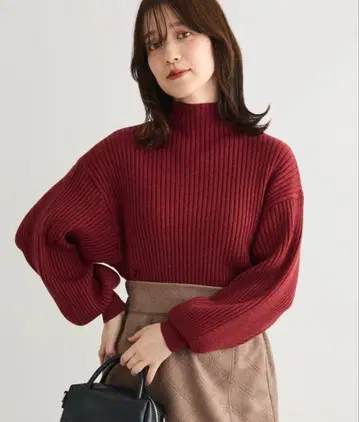 Green Parks /swing by 보틀넥 라메 니트 / 보르도