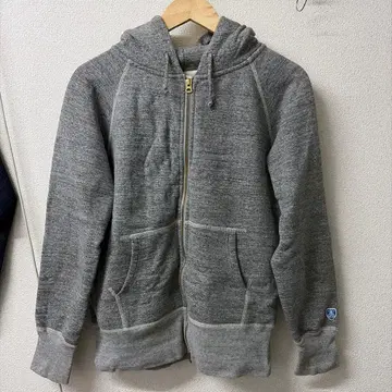 ORCIVAL 더블 지퍼 후드티 멜란지 그레이 계열