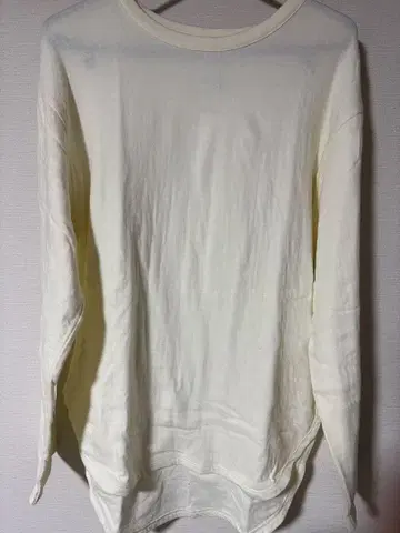 Sea Room Lynn C/2FACE 라운드 헴 크루 롱 T