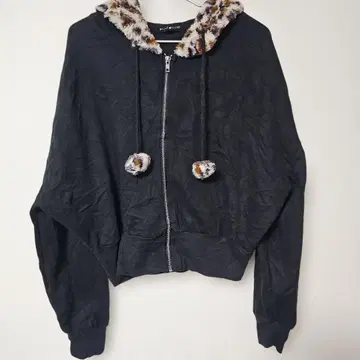 귀여운 social SCENE (XL) 후드티 퍼 포함