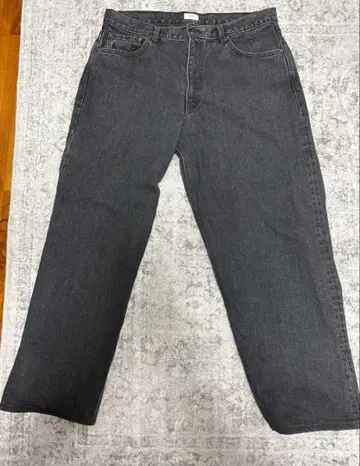 ciota 와이드 테이퍼드 데님 미디엄 블랙 34