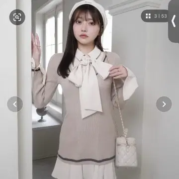 LIP SERVICE 셔츠 도킹 플리츠 원피스