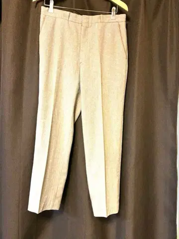 헤링본 베이지 슬랙스