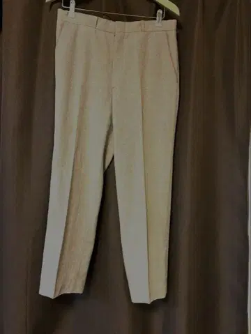 헤링본 베이지 슬랙스