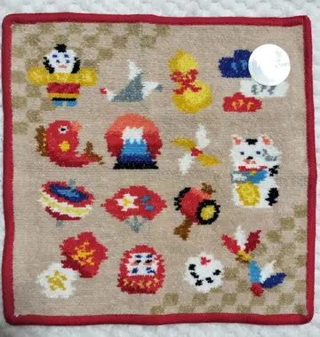 [ 레어 ] 페이러 JAL 럭키 오너먼트 빨간색 레드 라메 믹스