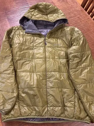 mont-bell 후드 부착 다운 자켓 올리브