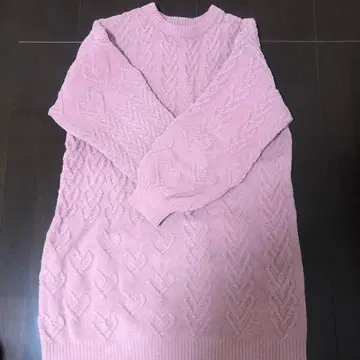 새상품급 GELATO PIQUE 발렌타인 한정판 니트 원피스