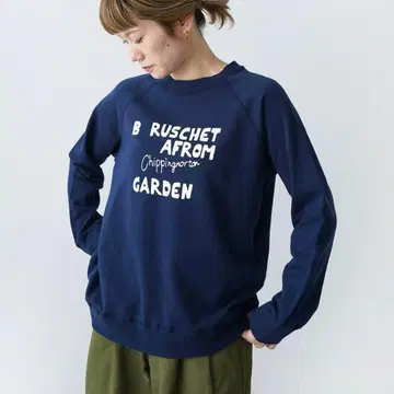 완판 새상품 NATURAL LAUNDRY 미니 쭈리 래글런 풀오버 로고