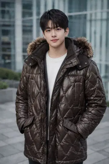 JOSEPH HOMME 퀼팅 다운 자켓 브라운 조셉옴므