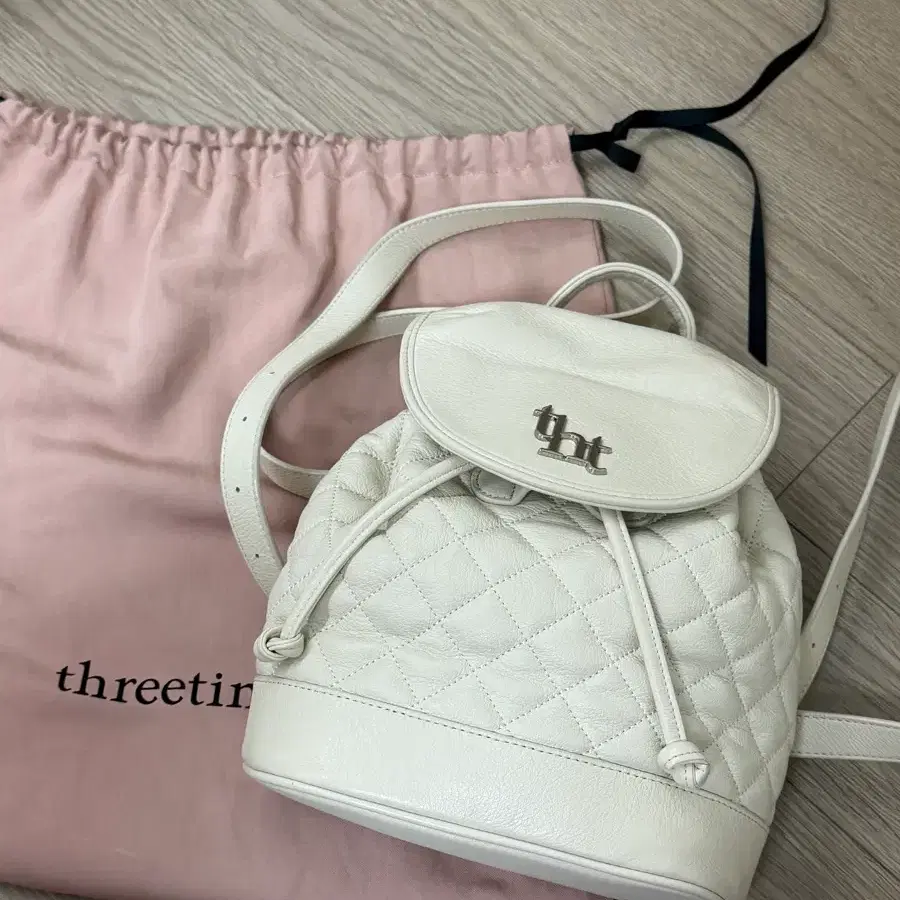 バッグ threetimes Acorn backpack(pink) THREETIMES | 쓰리타임즈 Threetimes Quilting Acorn Backpack Pink