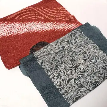 (0827) 오비 장식 천 2점 묶음 판매 기모노 일본 의류 잡화