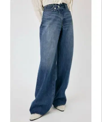 moussy CROSS WAIST WIDE STRAIGHT 2 데님