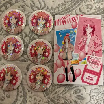 하야미 린카 캔뱃지 6개 세트 엽서 요미우리랜드