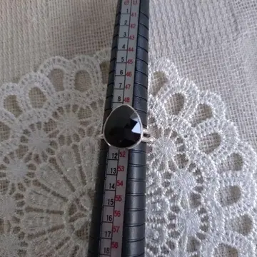 비쥬마무 블랙 오닉스 프리 사이즈 반지