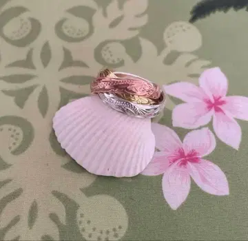 하와이안 주얼리 반지 3연 3색 US9 18호 19호