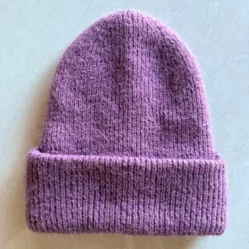 울 퍼플 비니 52cm