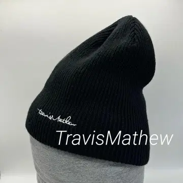 트래비스 매슈 비니 니트 모자 블랙 남성용