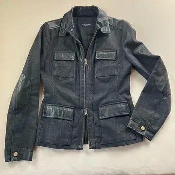 [ 새상품 ] Le Verseaublue 자켓 이탈리아제 천연 가죽 데님