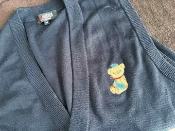 레어 포스쿠마 니트 베스트 네이비 M