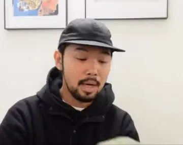 ovy VintagFrench Drill 6 패널 캡 블랙