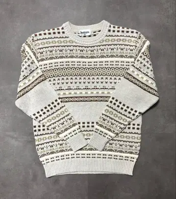 [ 새상품급 ] Jantzen 얀센 니트 스웨터 페어아일 패턴 M 사이즈