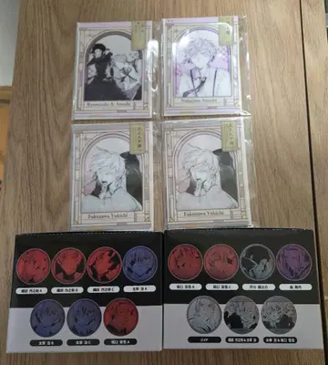 문호 스트레이독스 블랙 시대 홀로그램 캔뱃지 클리어 카드