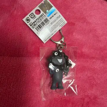 블랙 미야쿠미야쿠 입체 PVC 플레이트 부착 키링