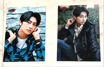 가면라이더 가브 신키다 반토 캐릭터북 특전 브로마이드 2장 세트