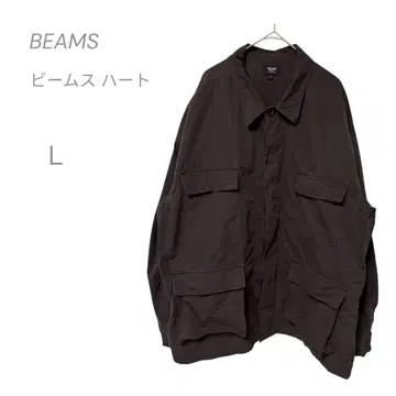 BEAMS HEART 자켓 L 밀리터리 블랙 오버 사이즈