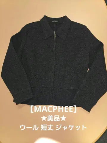 새상품급 MACPHEE 맥피 울 짧은 기장 자켓