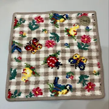 페이러 하이디 체크 손수건 베이지