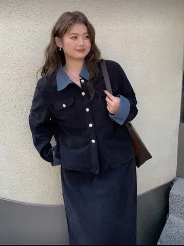 DAZY PLUS 네이비 셋업 SHEIN