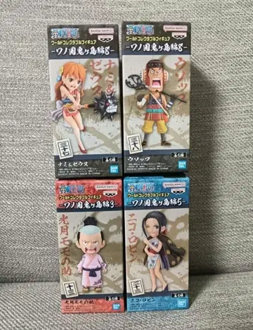 [ 익명 배송 ] 원피스 월드 컬렉터블 피규어 와노쿠니 오니가시마 세트