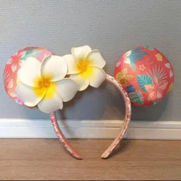 하와이 아우라니 한정판 디즈니 미니 머리띠 핑크 [미사용 새상품]