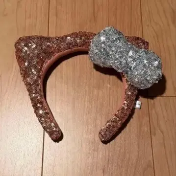 키티 핑크 글리터 머리띠