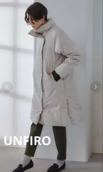 새상품급 UNFILO 앙피로 온워드 롱 다운 코트 M 사이즈