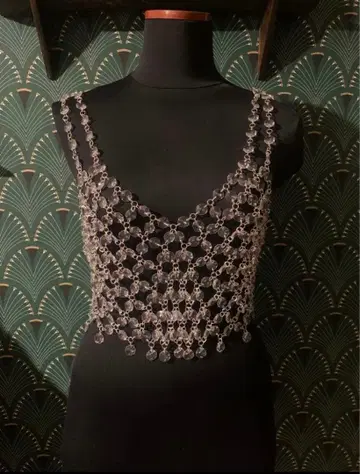 클리어 비즈 뷔스티에