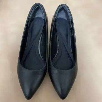 락포트 천연 가죽 블랙 펌프스 쿠션 있음