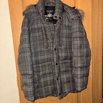 male & co 체크 무늬 다운 자켓