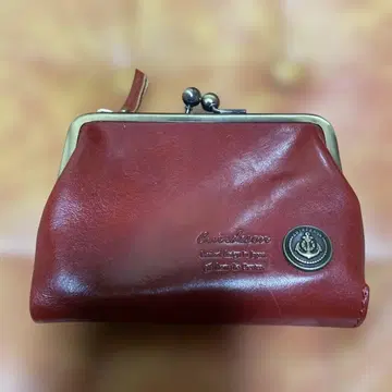 Cuirdeson 큐이르데손 가마구치 지갑 이단 접이식 미니 지갑