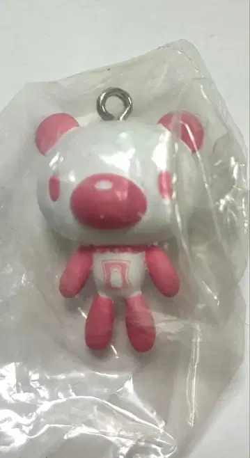 [새상품] 그루미 츠루시구마 마스코트 로손 한정판 핑크 x 화이트 무늬