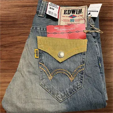 미사용 새상품 택 포함 EDWIN 웨스턴 플랩 데님 30