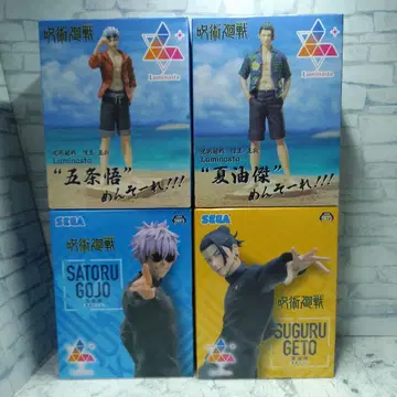 주술회전 피규어 4체 세트 고죠 사토루 게토 스구루